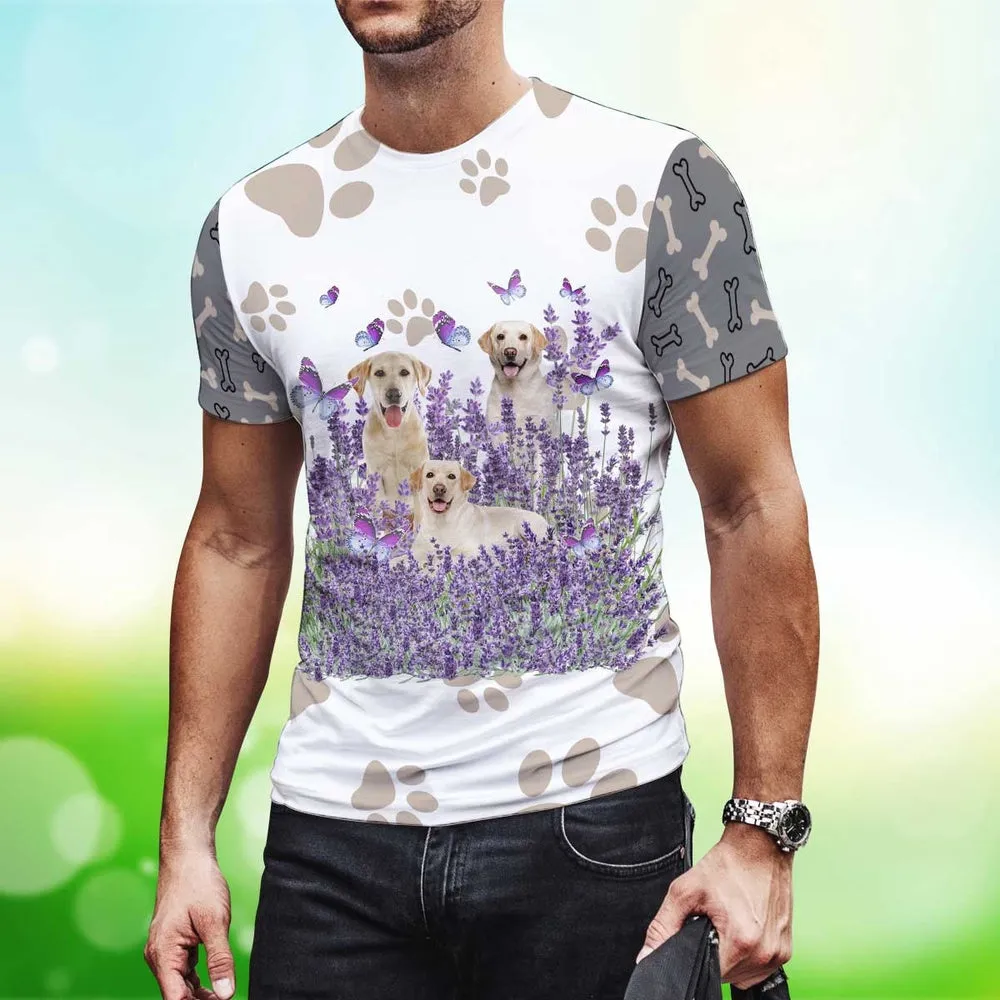 3D Dog T Shirts, Golden Retriever Lover All Over Print T-Shirt, Gift For Pet Loves