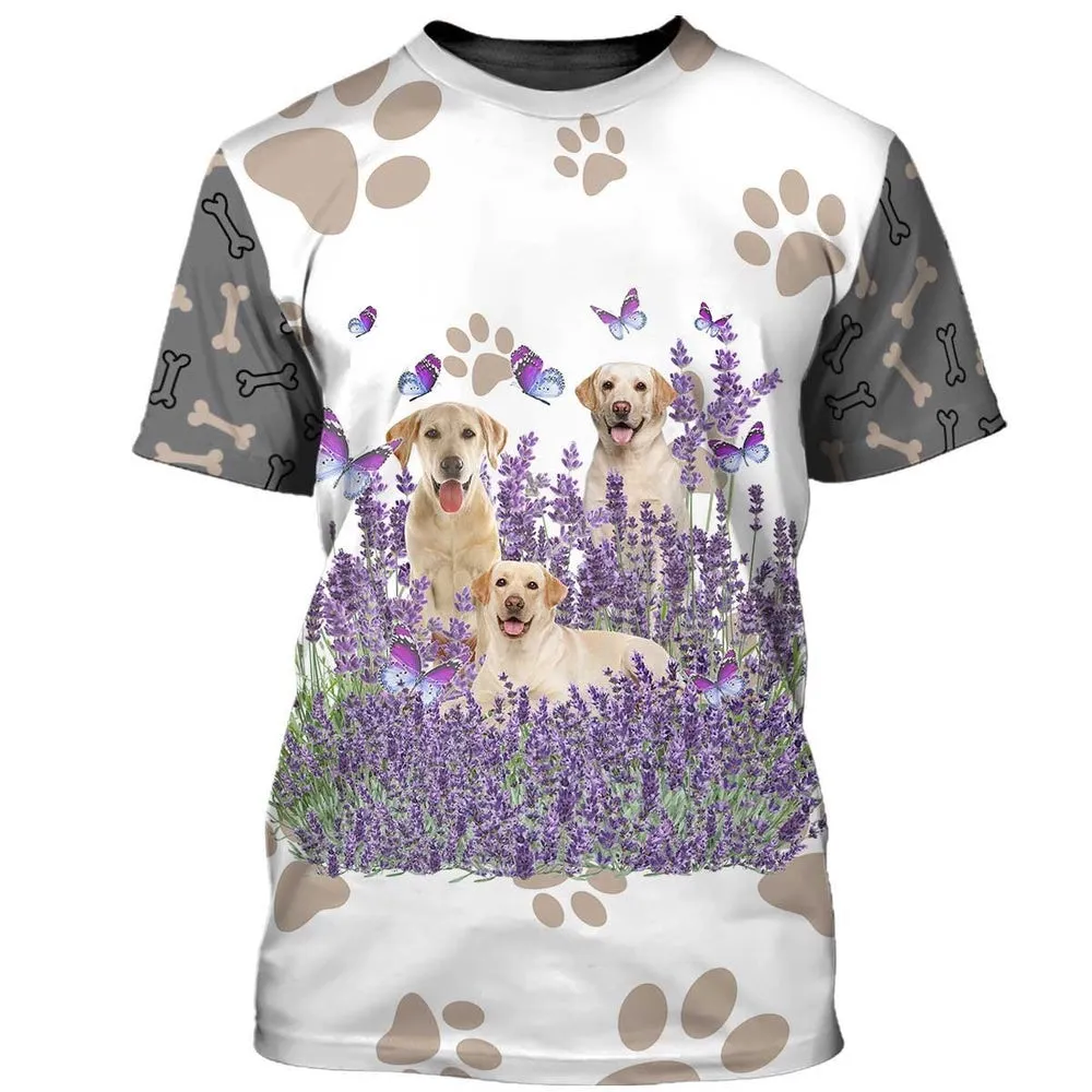 3D Dog T Shirts, Golden Retriever Lover All Over Print T-Shirt, Gift For Pet Loves