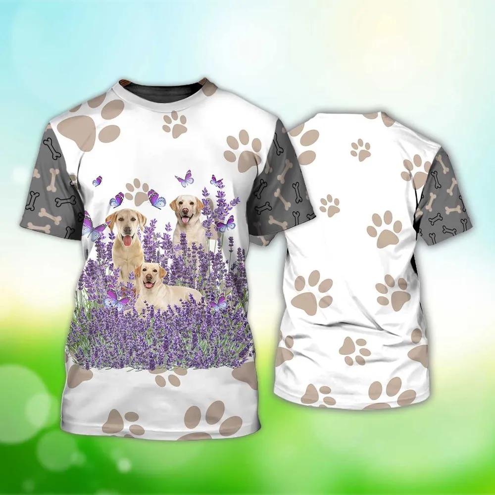 3D Dog T Shirts, Golden Retriever Lover All Over Print T-Shirt, Gift For Pet Loves