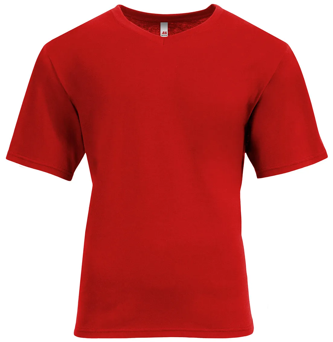 A4 Men's Softek Short Sleeve V-Neck