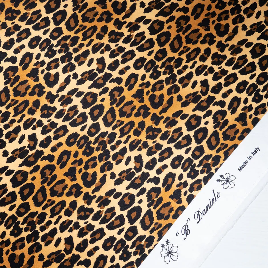 Animal Printed Pure Silk Satin