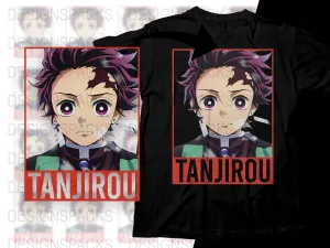 Anime TANJIROU Graphic Png Digital Download