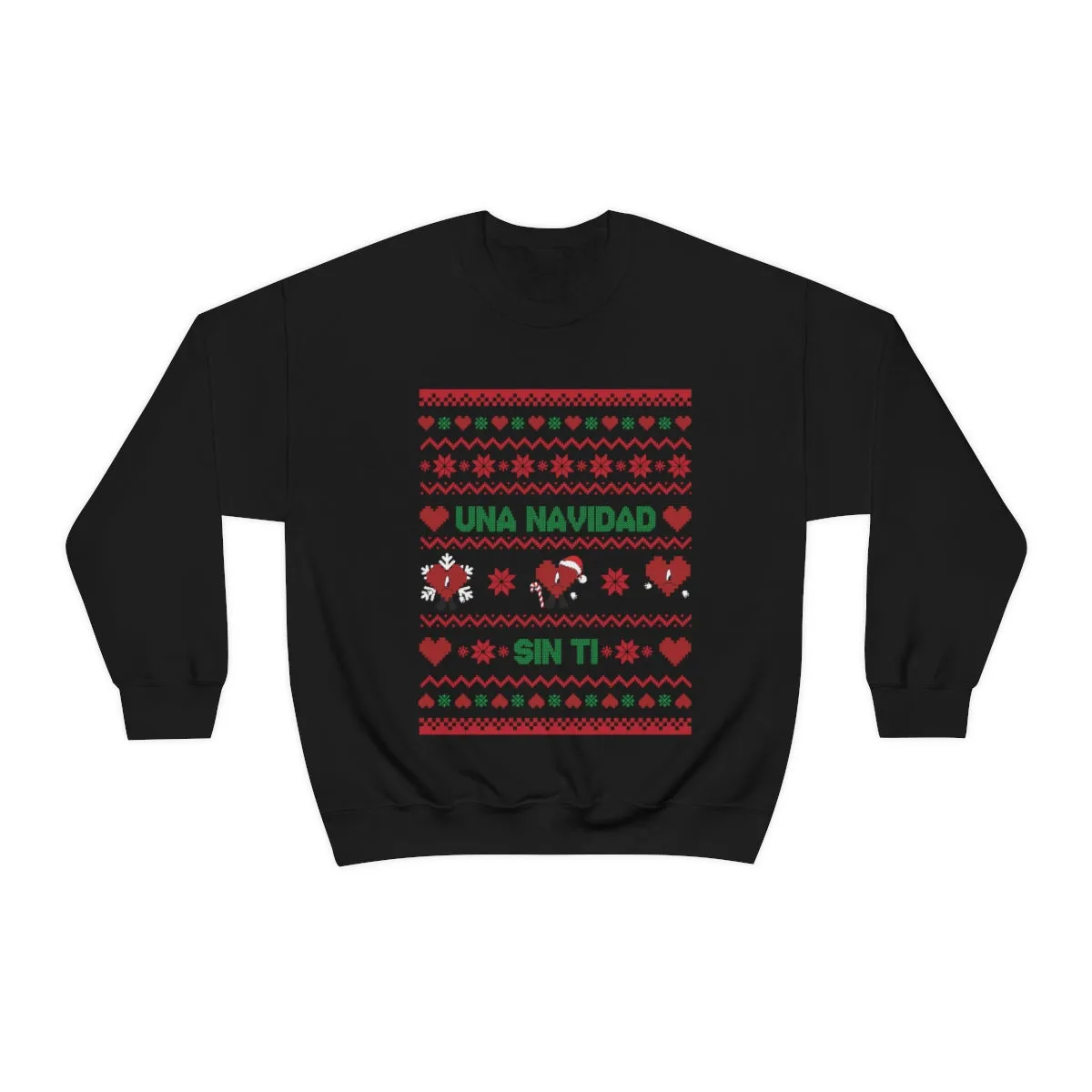 Bad Bunny Christmas Sweatshirt, Retro Vintage Bad Bunny Shirt, Una Navidad Sin Ti Sweatshirt, Pop Music lover Gift,Bad Bunny Xmas Gifts Tees