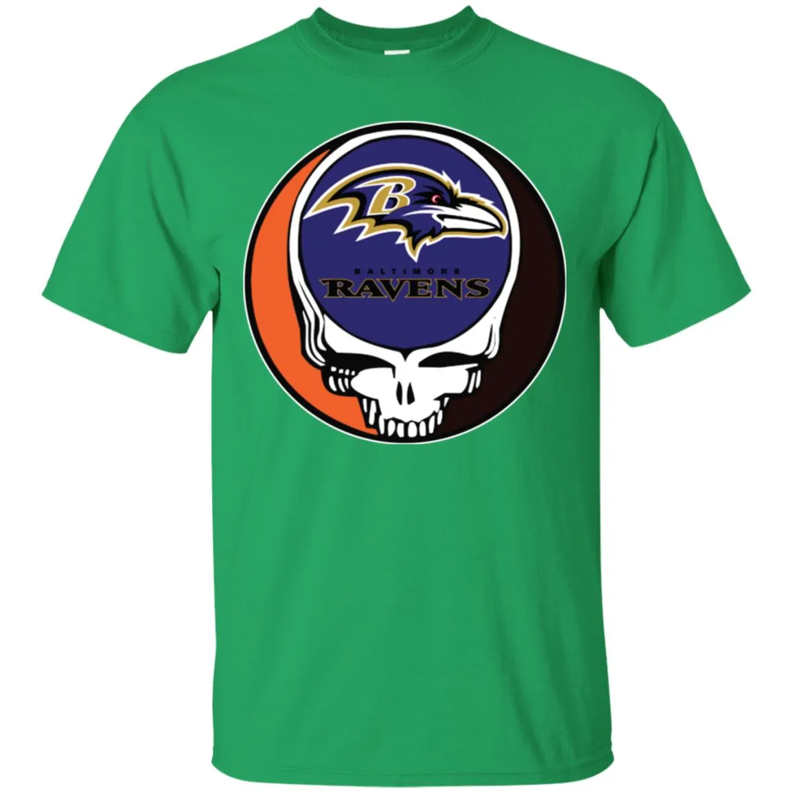 Baltimore Ravens Grateful Dead Steal Your Face Football Nfl Shirts