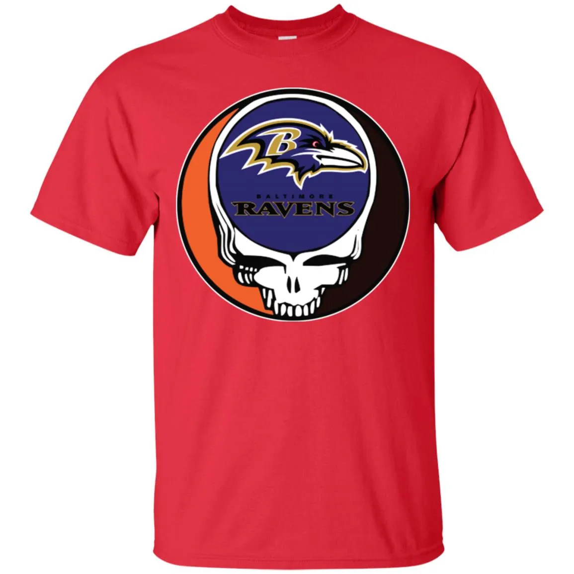 Baltimore Ravens Grateful Dead Steal Your Face Football Nfl Shirts