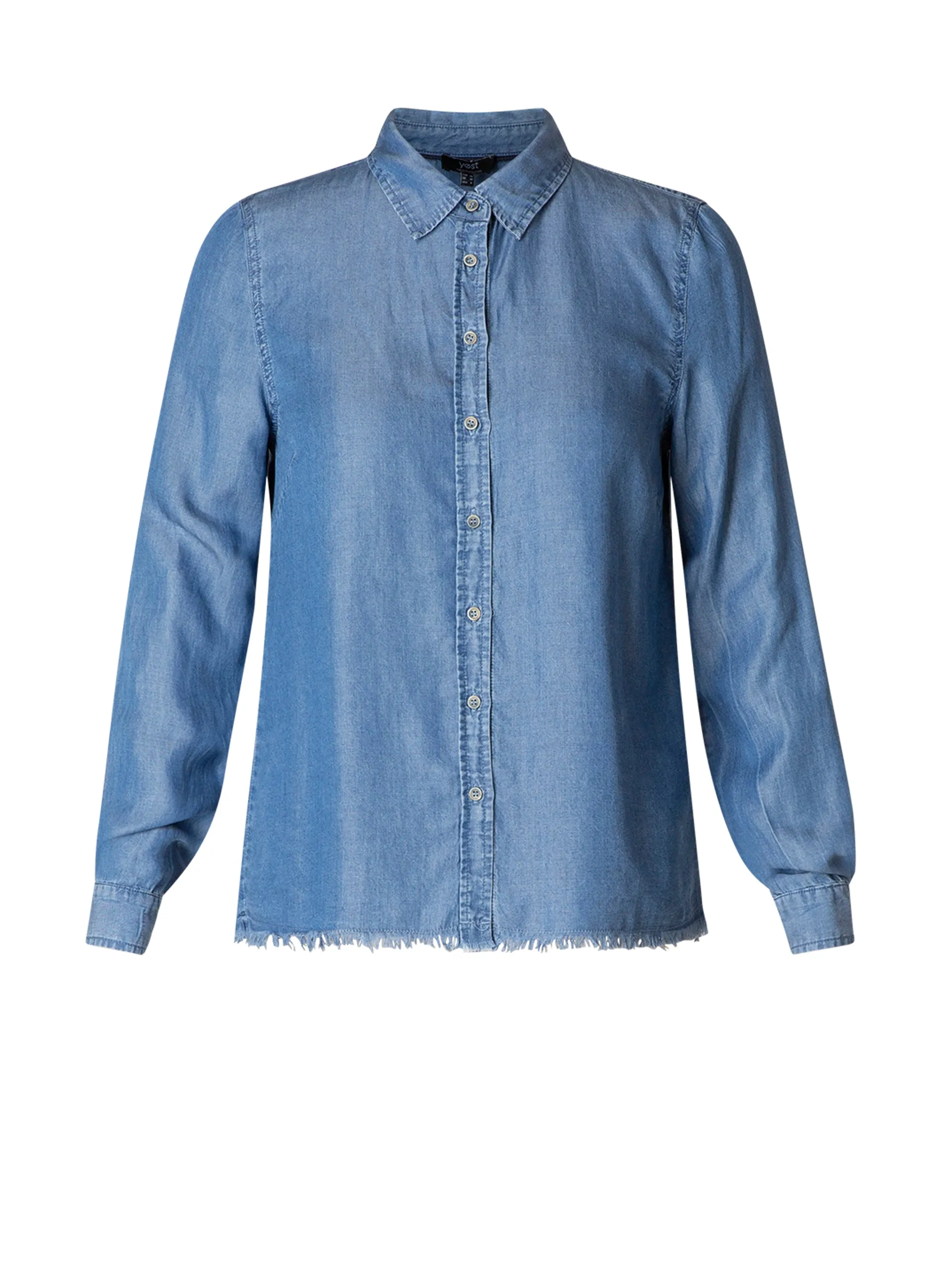 Basic by Yest - Mid-Blue Denim Button Up