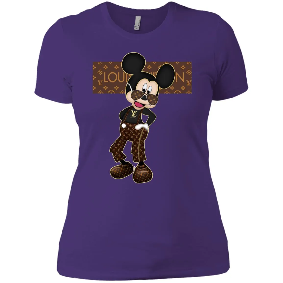 Best Louis Vuitton Mickey Fashion T-shirt Women Cotton T-Shirt