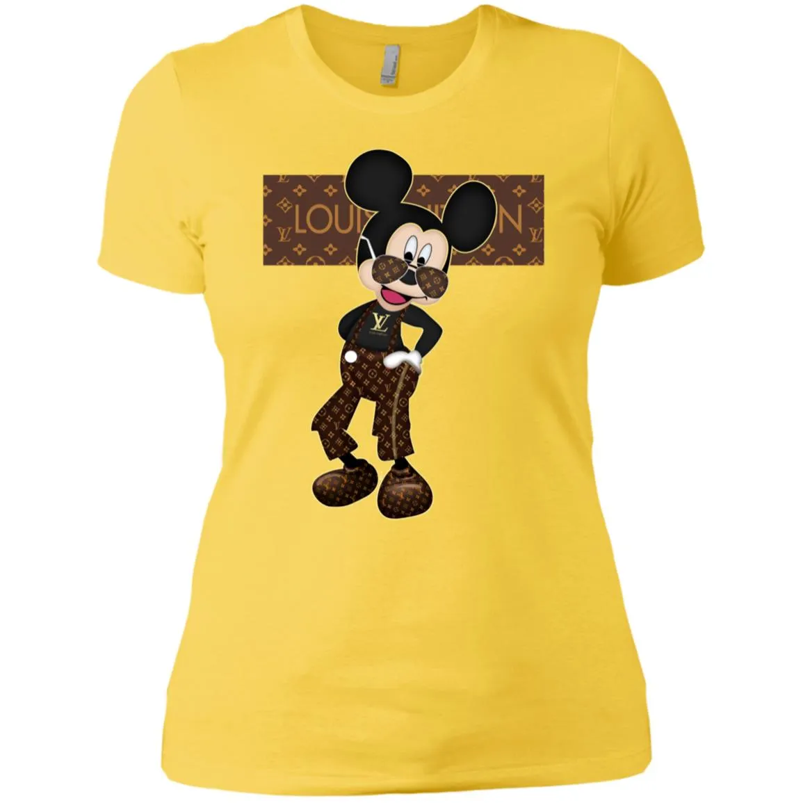 Best Louis Vuitton Mickey Fashion T-shirt Women Cotton T-Shirt