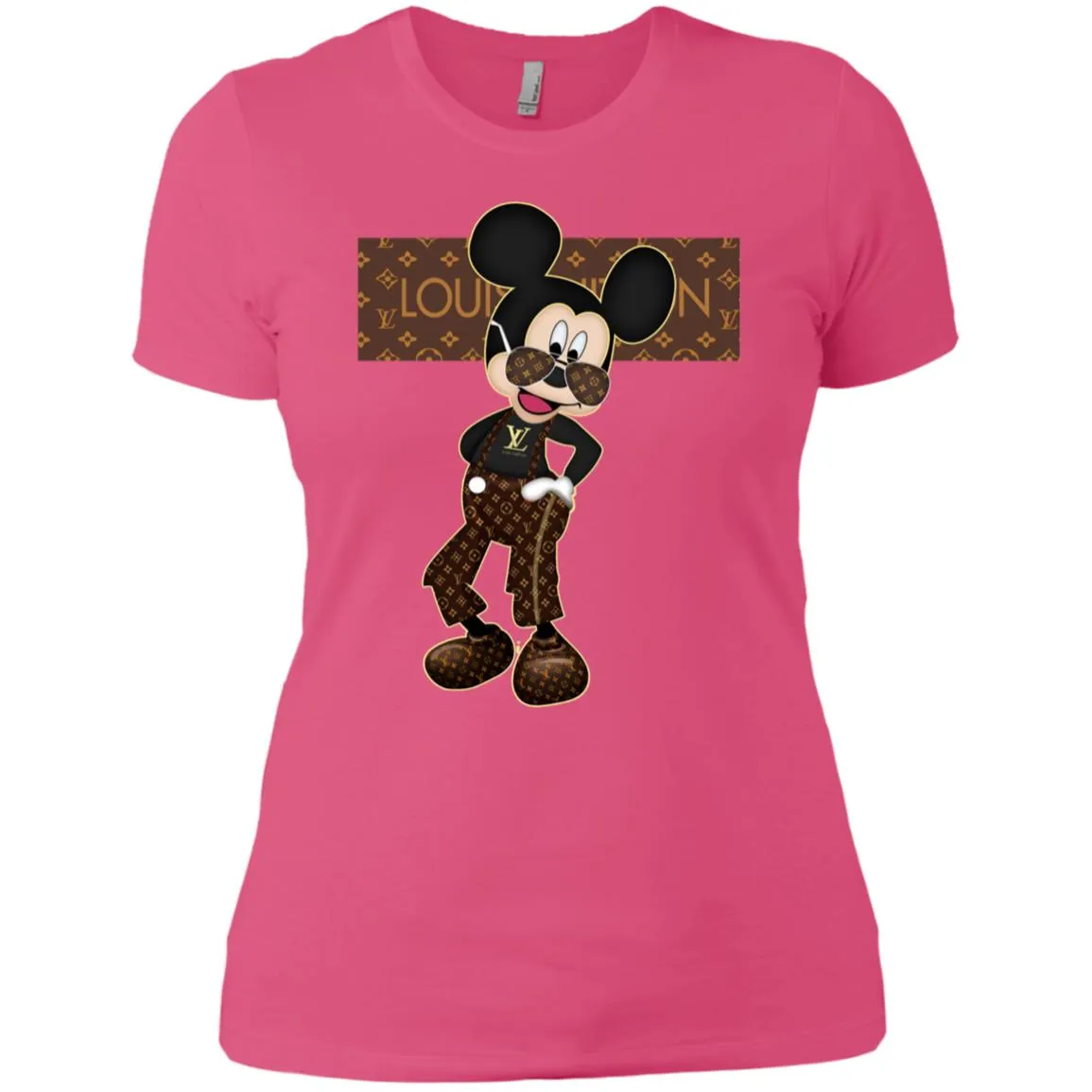 Best Louis Vuitton Mickey Fashion T-shirt Women Cotton T-Shirt