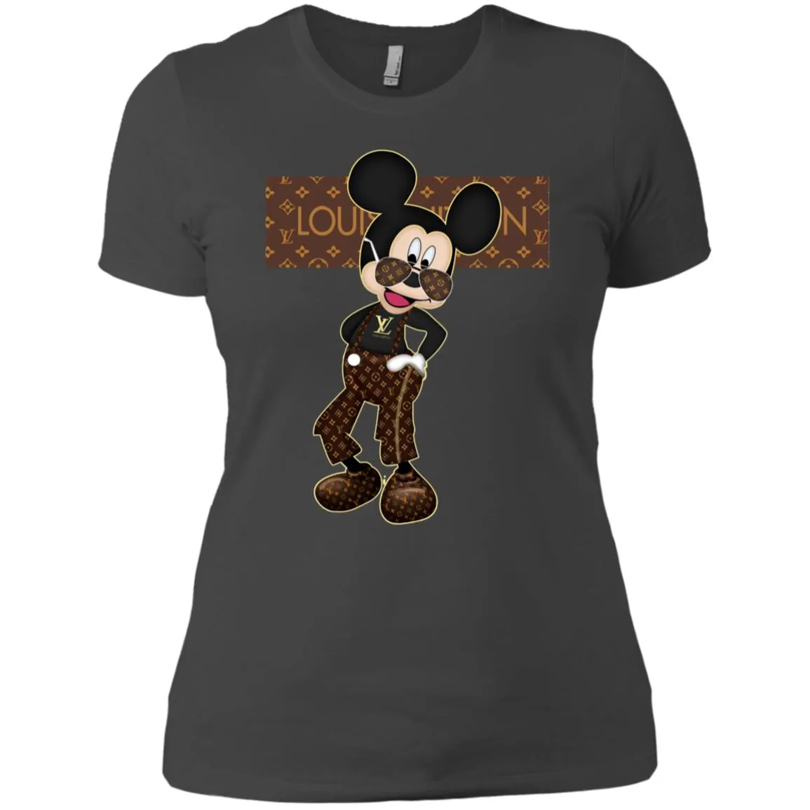 Best Louis Vuitton Mickey Fashion T-shirt Women Cotton T-Shirt