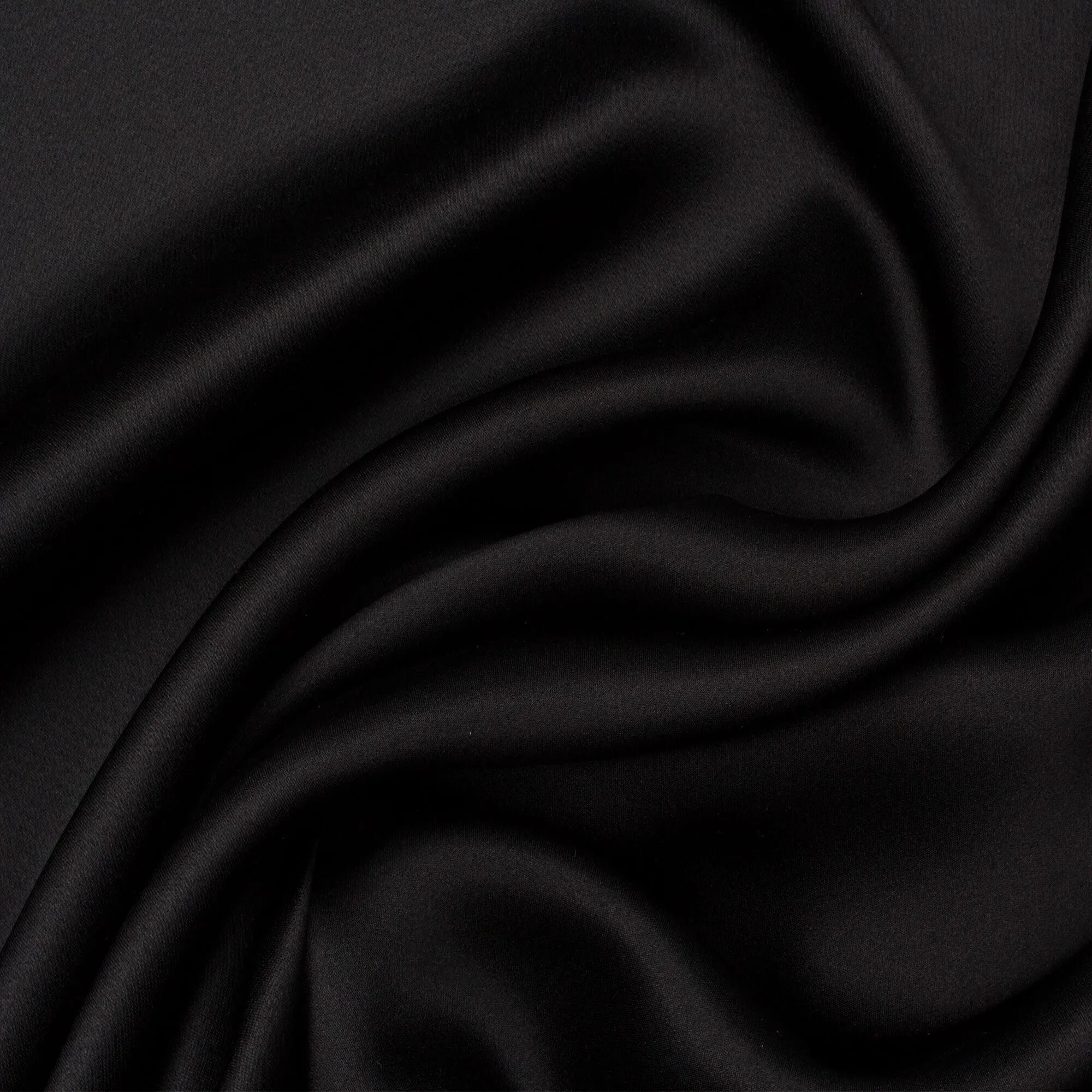 Black Silk Satin