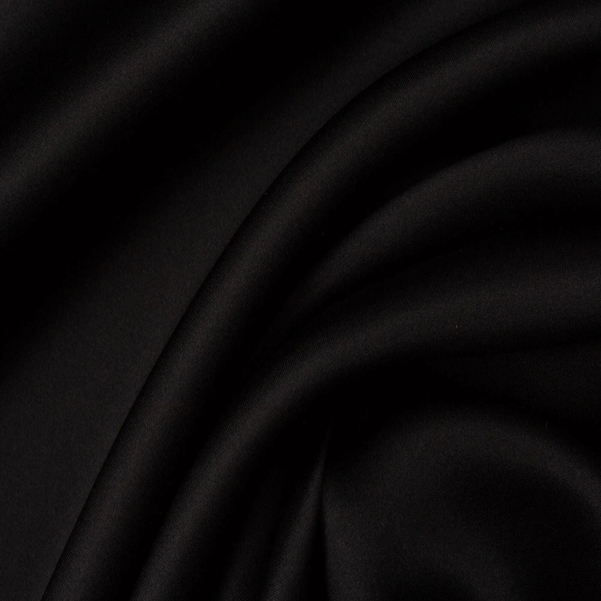 Black Silk Satin