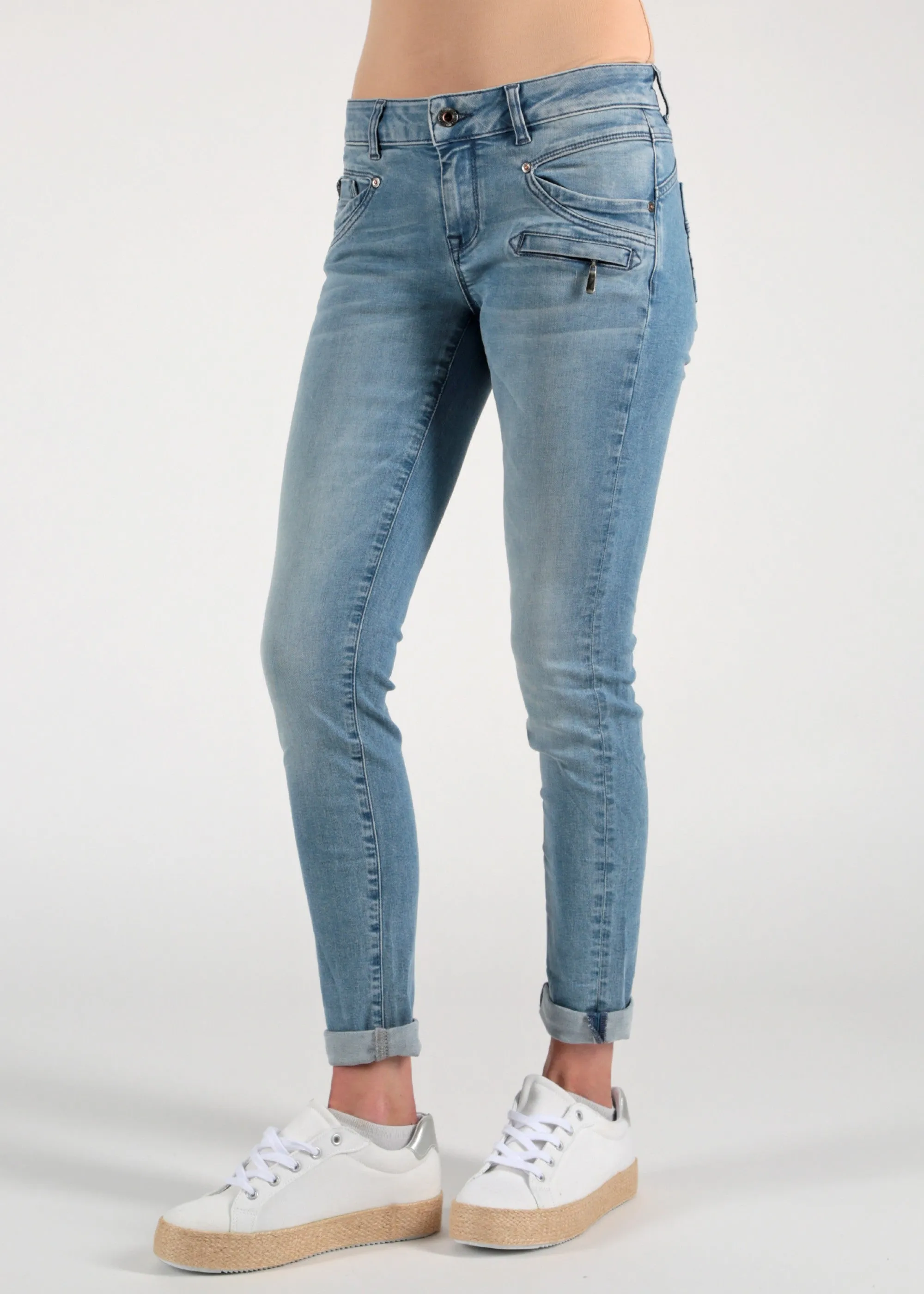 Blauwe skinny fit jeans | M.O.D. Suzy skinny fit dakota blue