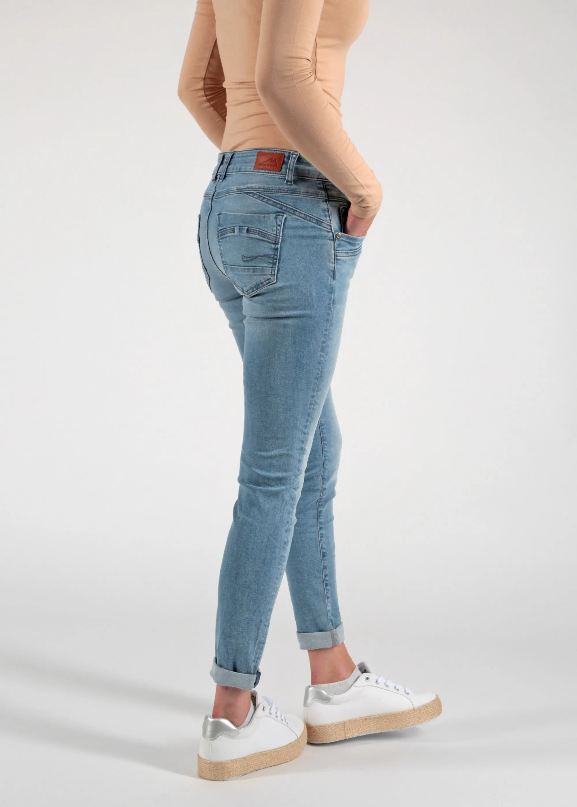 Blauwe skinny fit jeans | M.O.D. Suzy skinny fit dakota blue