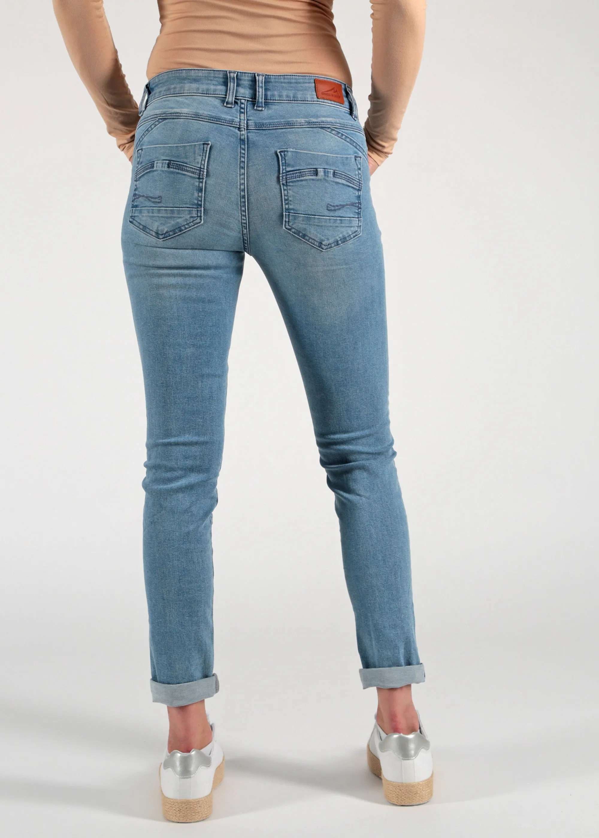 Blauwe skinny fit jeans | M.O.D. Suzy skinny fit dakota blue