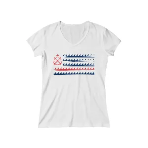 Boston Freedom V Neck Tee