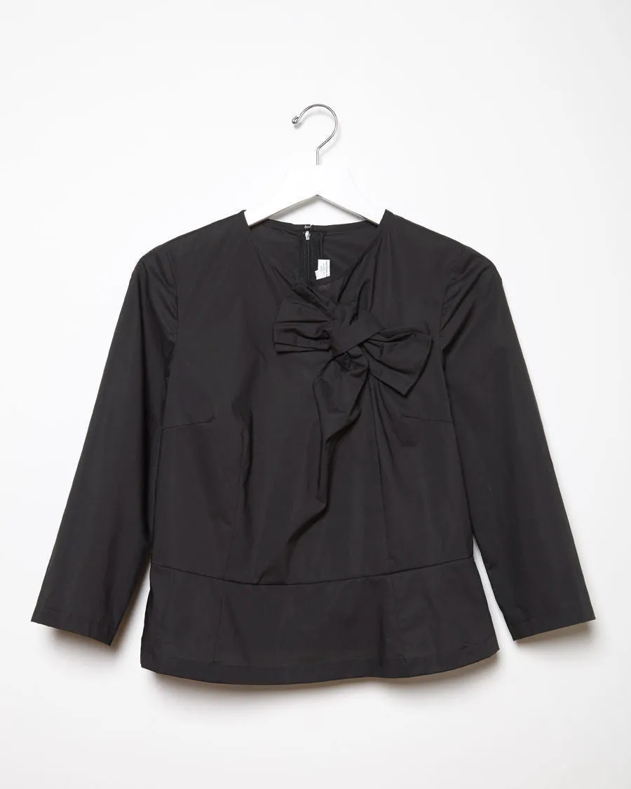 Bow Peplum Shirt