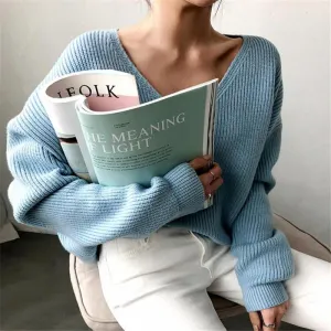 Casual V Neck Sweater