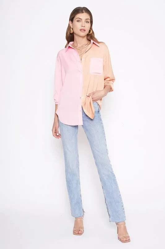 COLORBLOCK BLOUSE