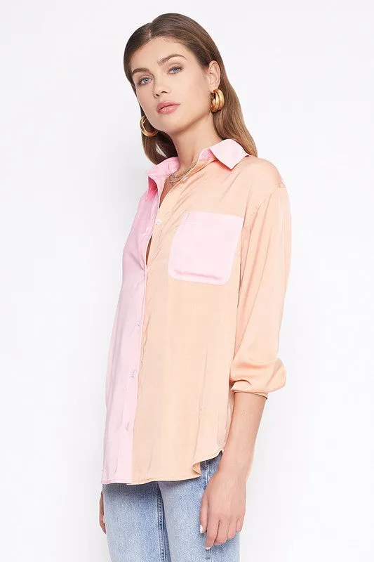 COLORBLOCK BLOUSE