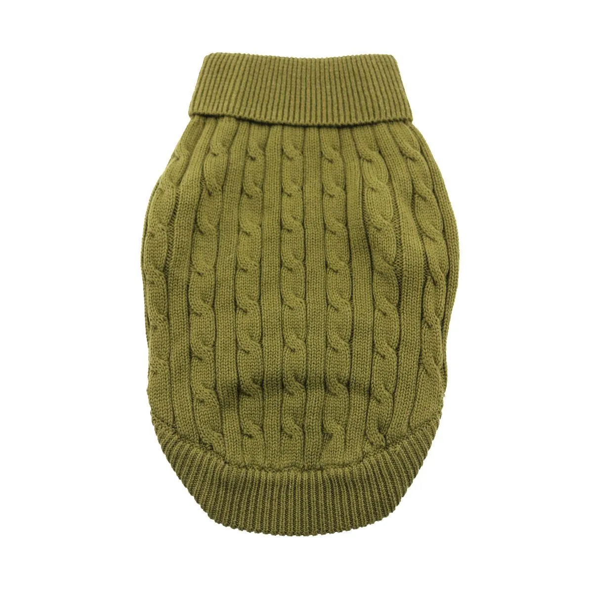 Combed Cotton Cable Knit Hypoallergenic Dog Sweaters