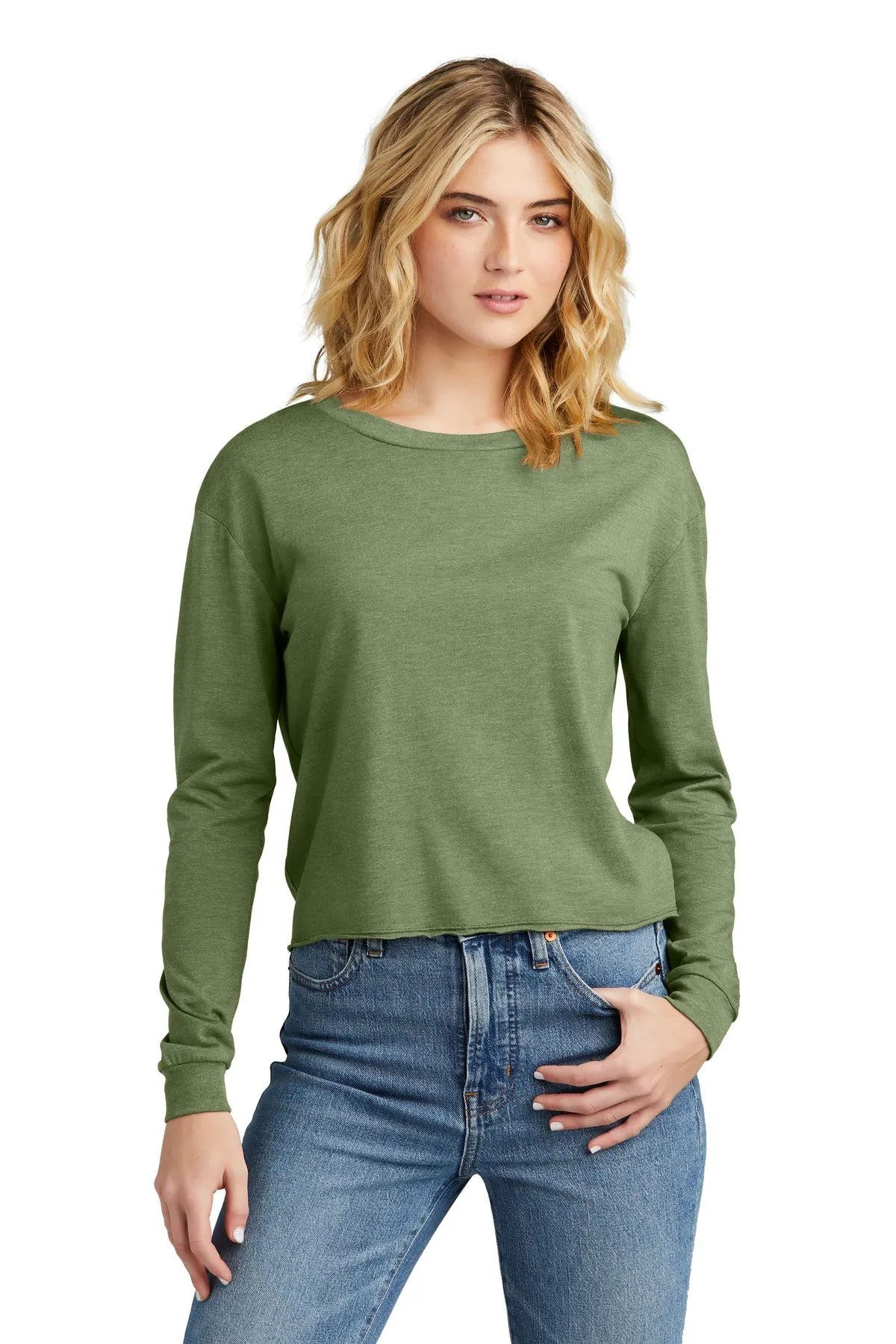 District Women's Perfect Tri Midi Long Sleeve Tee DT141