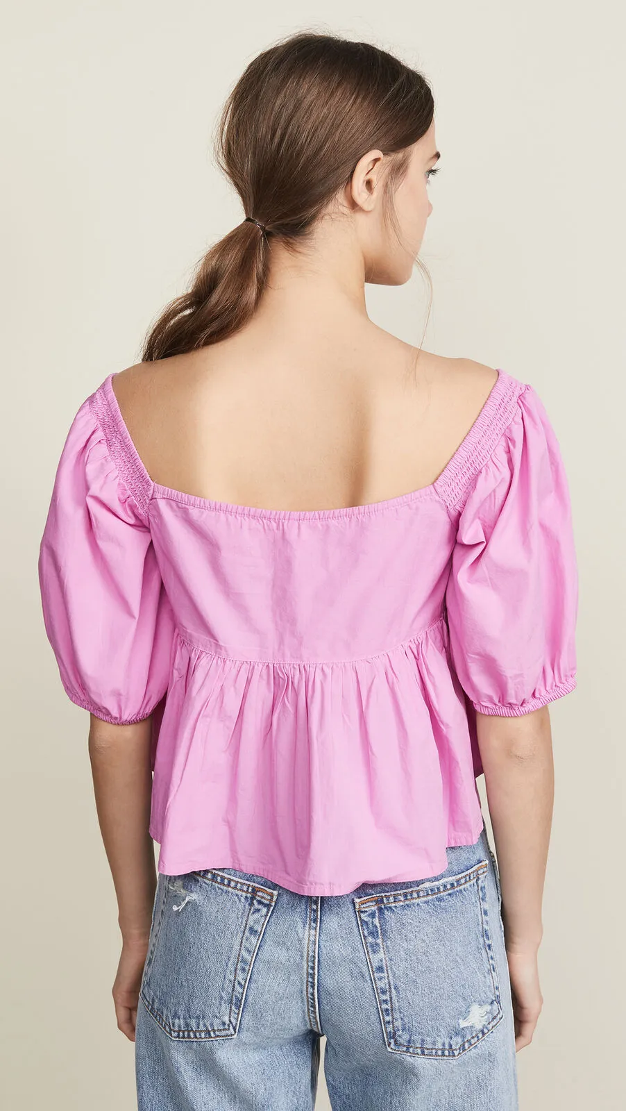 Free People Veronica Sweetheart Top, Size Large