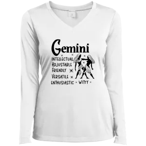 Gemini Ladies’ Long Sleeve Performance V-Neck Tee