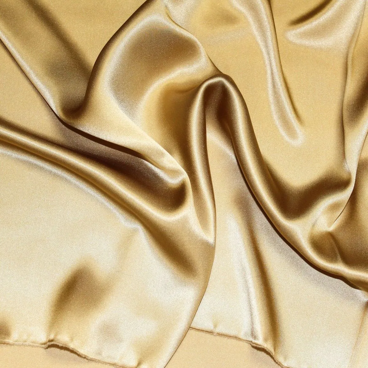 Gold Silk Charmeuse Fabric