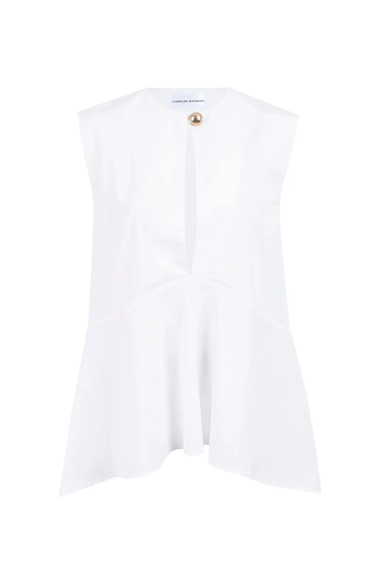 Holland Peplum Top White