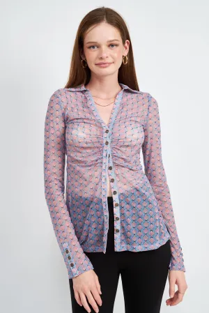 Juliette Front Button Up Top