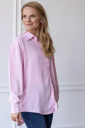 Kathryn Classic Button-Up, Light Pink