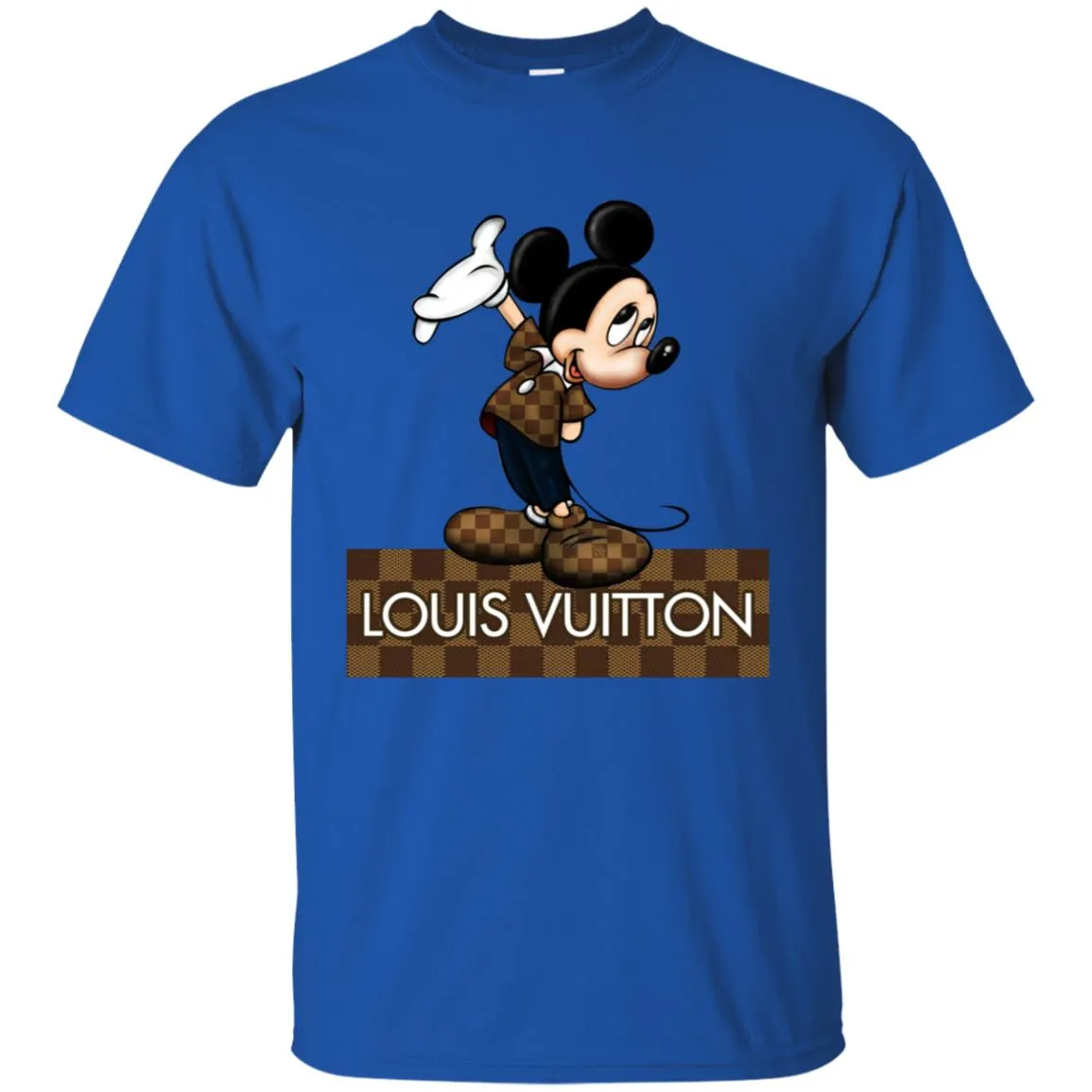 Louis Vuitton Mickey T-shirt Men Cotton T-Shirt