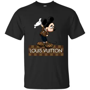 Louis Vuitton Mickey T-shirt Men Cotton T-Shirt