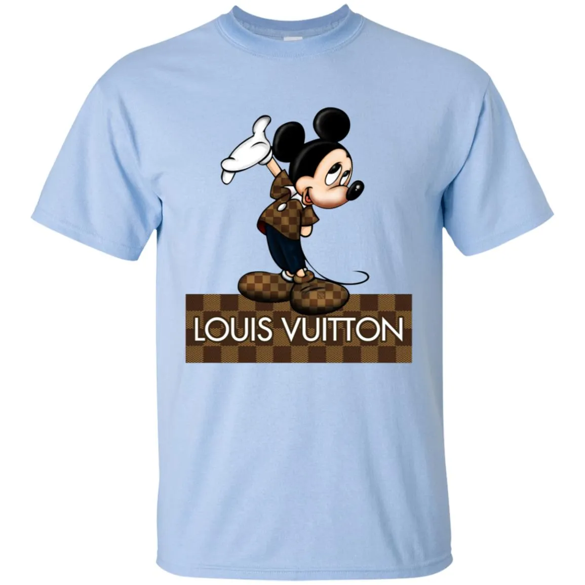 Louis Vuitton Mickey T-shirt Men Cotton T-Shirt