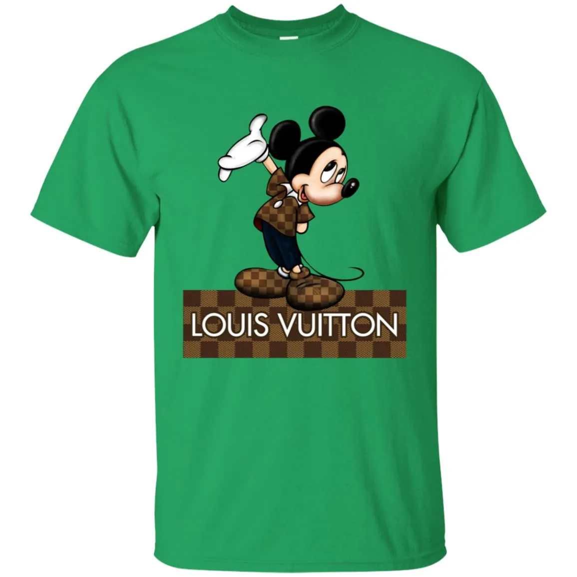 Louis Vuitton Mickey T-shirt Men Cotton T-Shirt