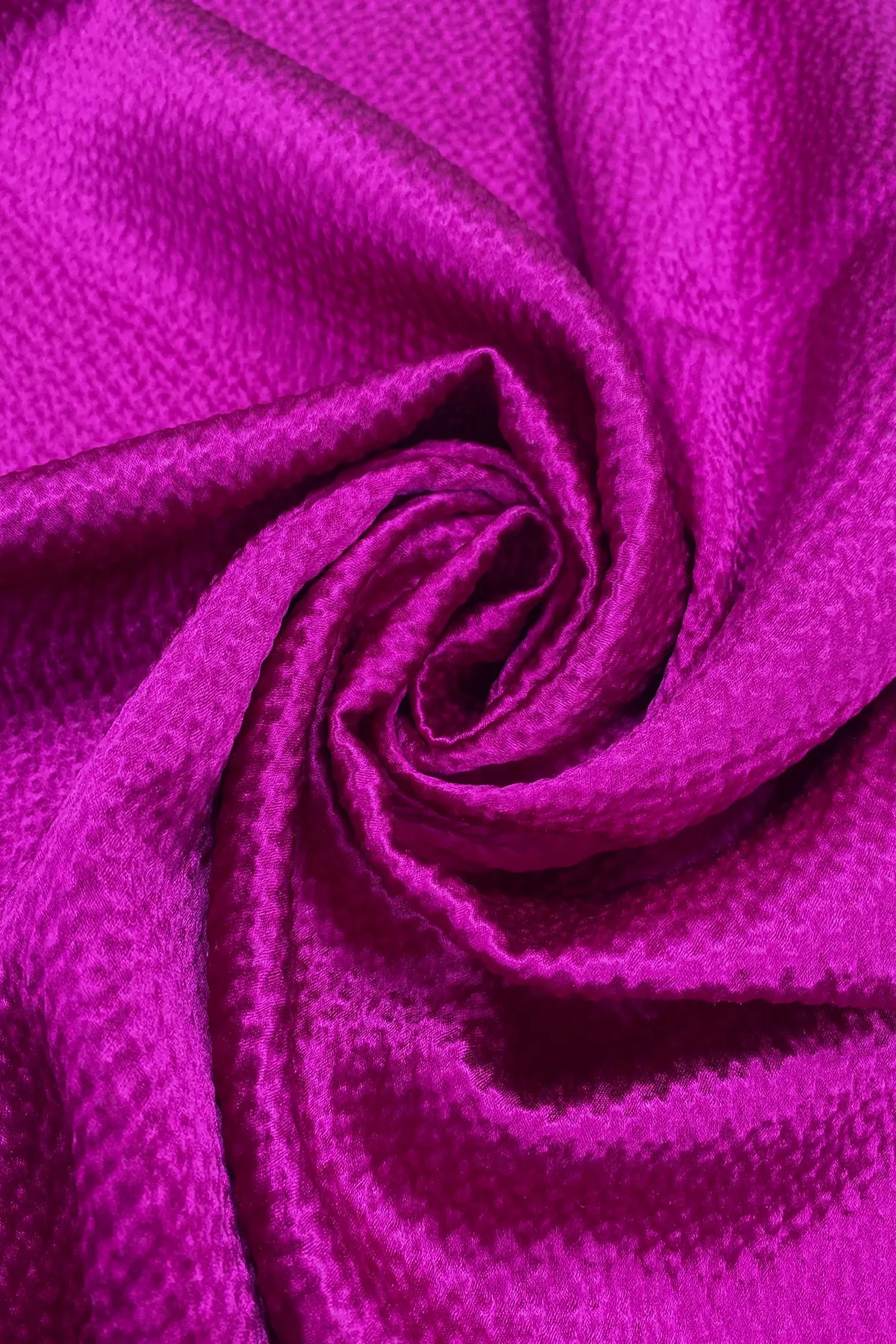 Magenta Hammered Silk Satin