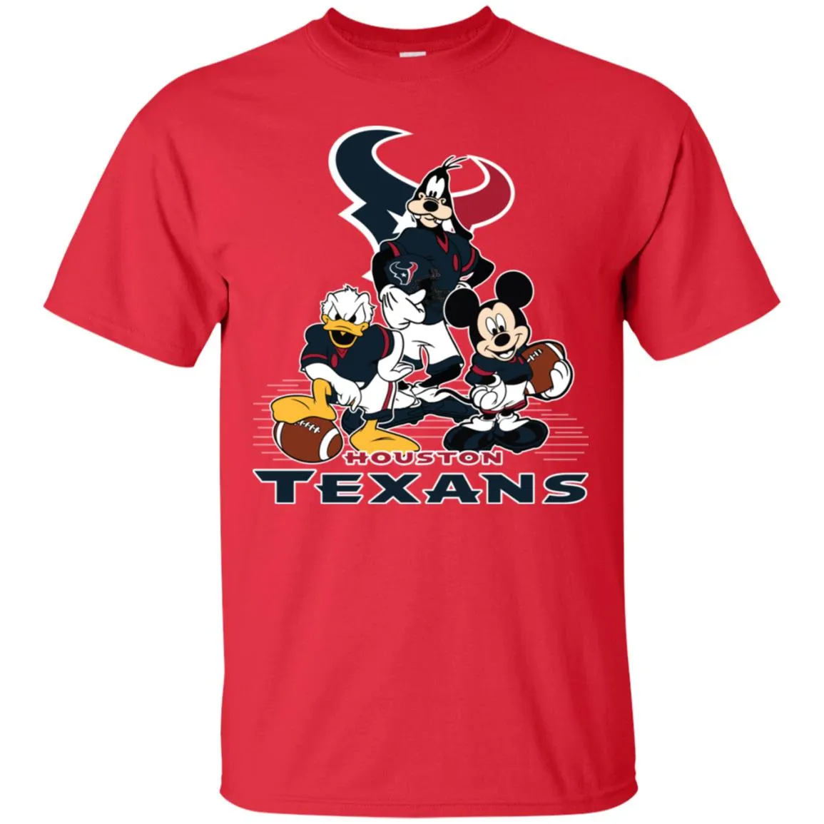 Mickey Mouse Houston Texans American Football Nfl Sports Shirt