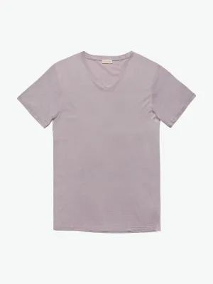 Modal Blend V-neck T-shirt Pastel Mauve