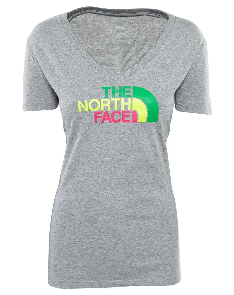 North Face S/s Half Dome V-neck Tee Womens Style : A8u7