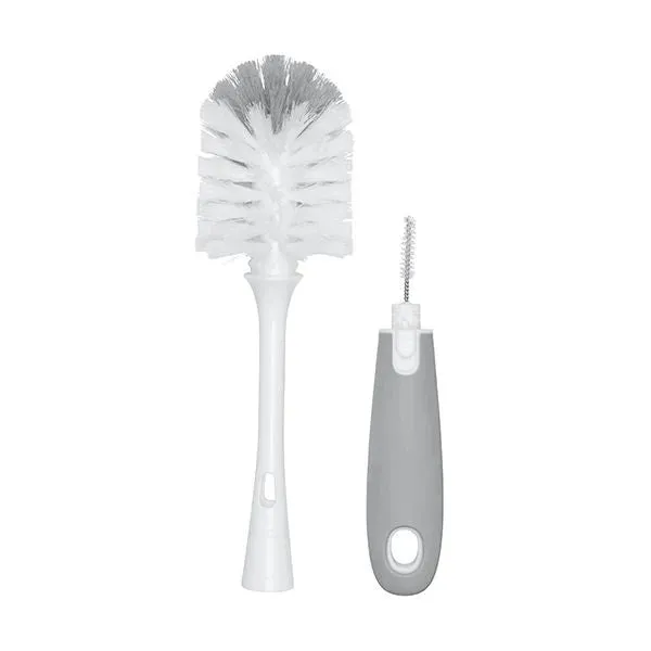 OXO Tot Bottle Brush with Detail Cleaner & Stand - Gray