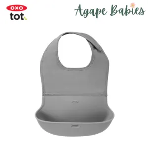 OXO Tot Roll Up Bib - Grey