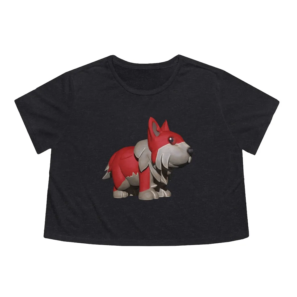 Red Dog Women's Flowy Cropped Tee