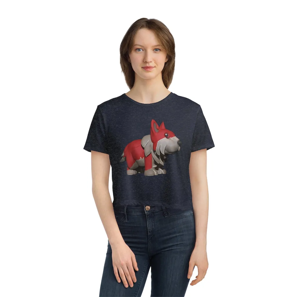 Red Dog Women's Flowy Cropped Tee