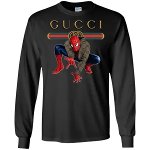 Spider Man Gucci Funny  Trend T- Shirt Men Long Sleeve Shirt