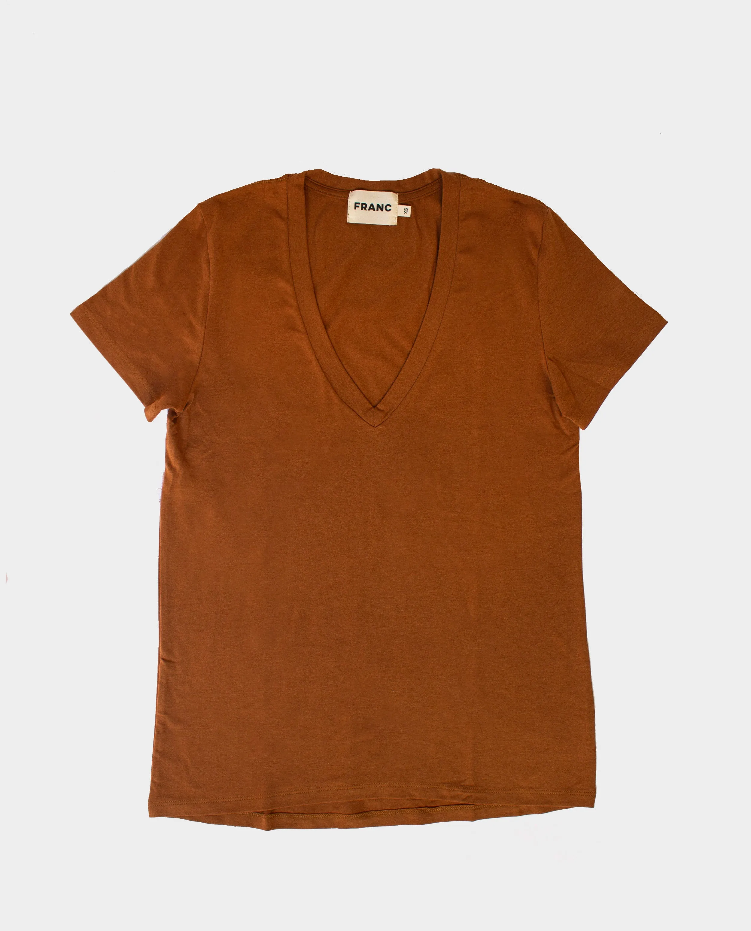 The V-Neck Tee in Copper