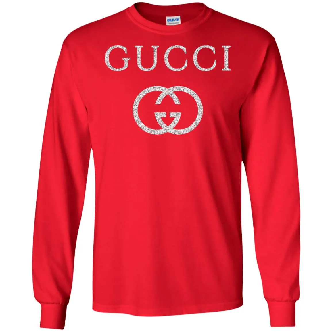 Vintage Gucci Logo Inspired Men Long Sleeve Shirt